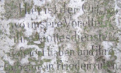 detail inschrift