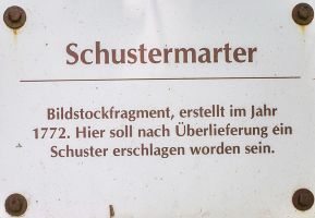 detail hinweistafel 
