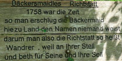 hinweistafel vor ort hinweistafel vor ort
