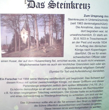 hinweistafel vor ort 