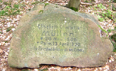 gedenkstein elisabeth mueller