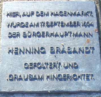 gedenkplatte henning brabant