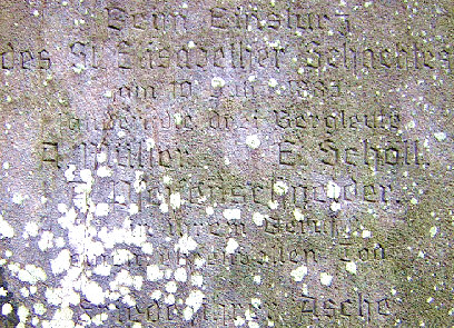 detail inschrift