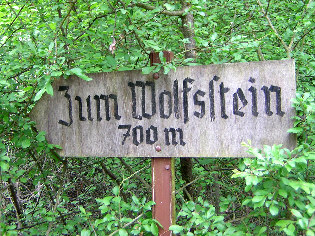 detail hinweisschild