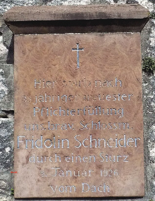 fridolin schneider gedenkstein