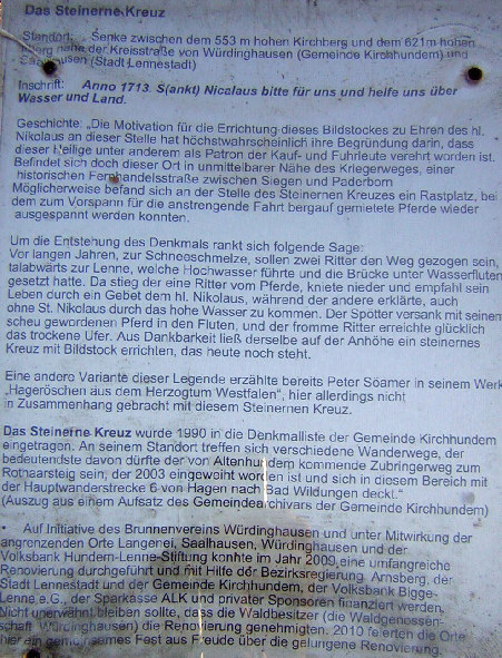 detail hinweistafel