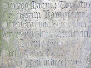 detail inschrift