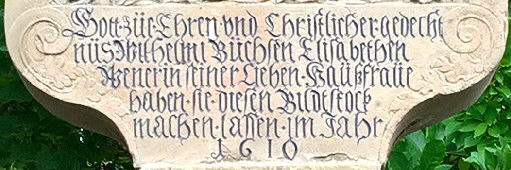 detail inschrift