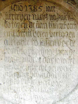 detail inschrift