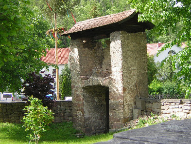 standort innenseite zugangstor wehrkirche  schaala