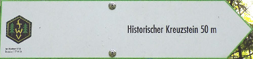 hinweisschild in situ