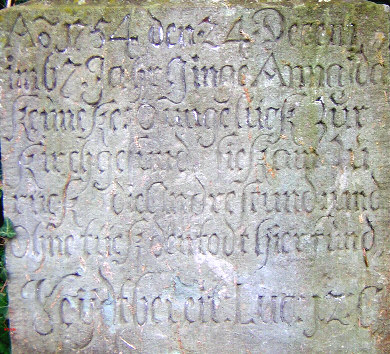 detail inschrift