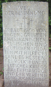 gedenktafel weg der besinnung