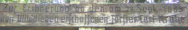 detail inschrift querbalken