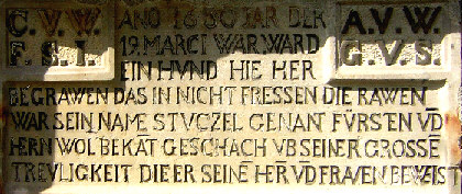 detail inschrift