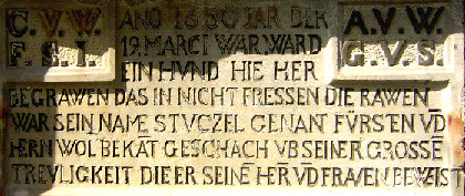 detail inschrift